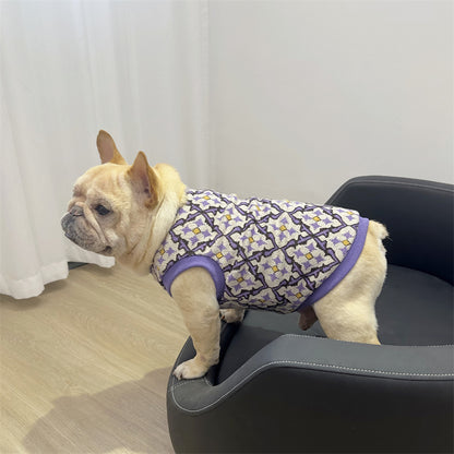 Dog Winter Warm Sweater Vest with Fleece Lined for Medium Dogs By Frenchiely