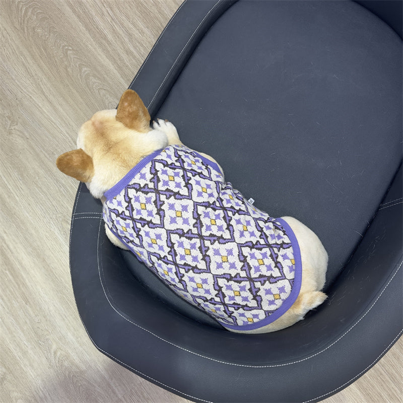 Dog Winter Warm Sweater Vest with Fleece Lined for Medium Dogs By Frenchiely