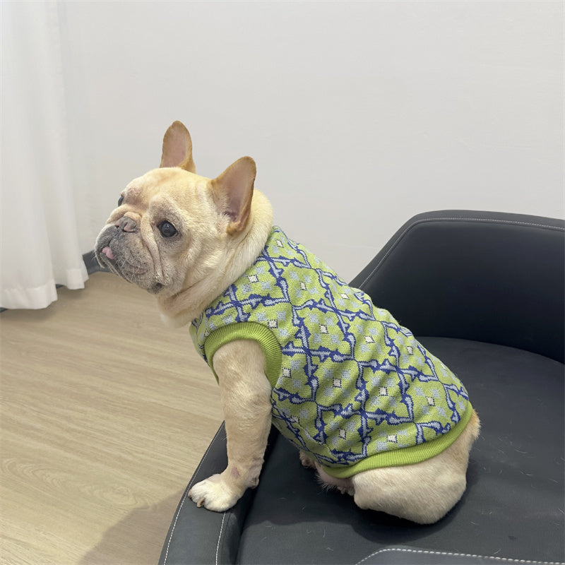 Dog Winter Warm Sweater Vest with Fleece Lined for Medium Dogs By Frenchiely
