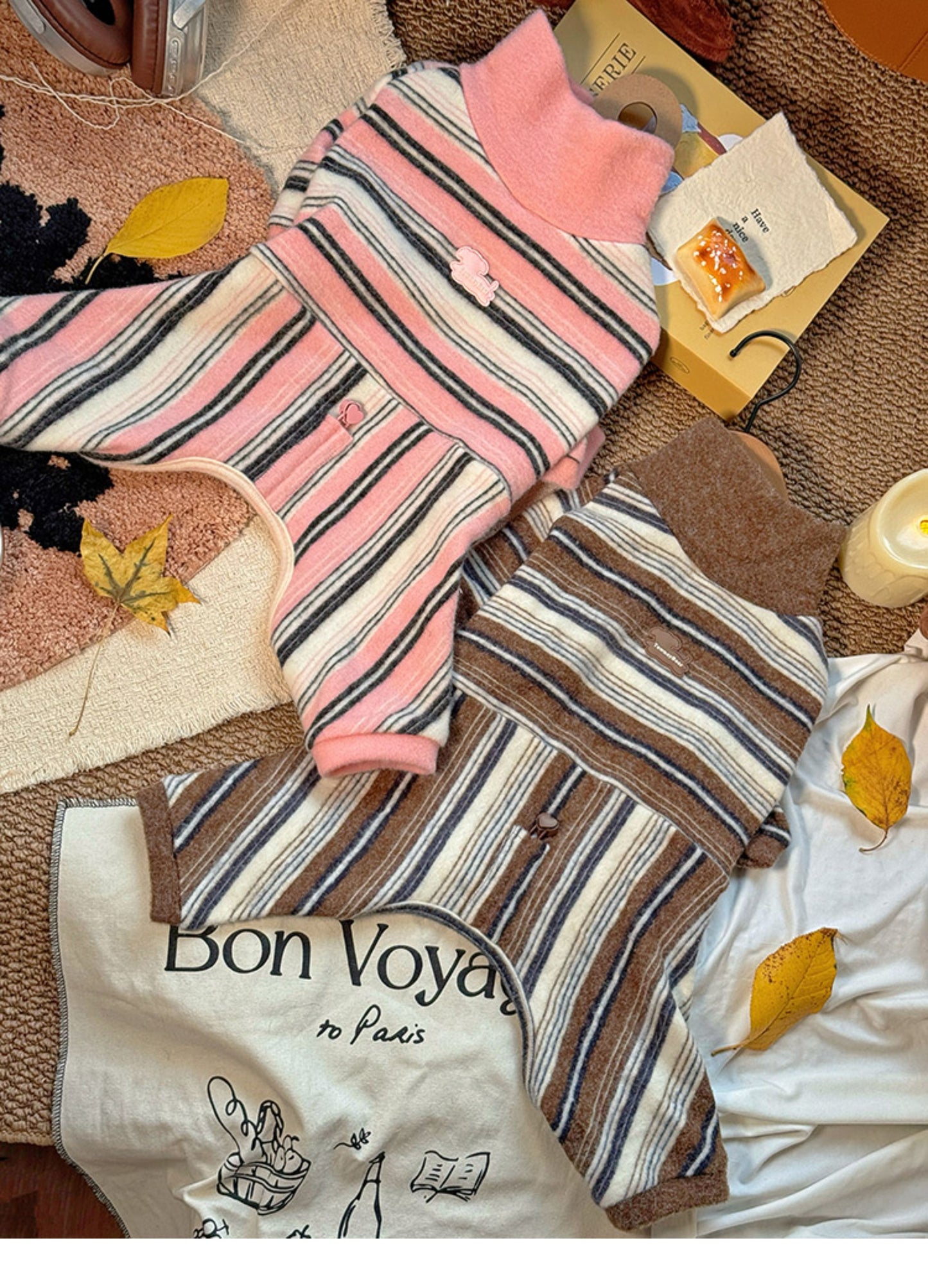 Senior Frenchie Vintage Pajamas