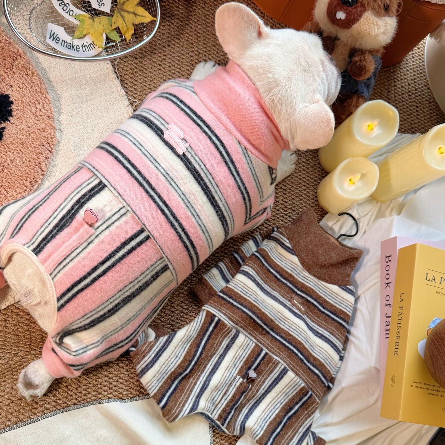 Senior Frenchie Vintage Pajamas