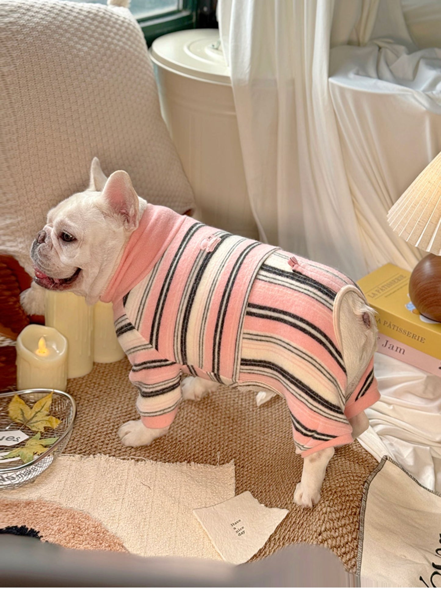 Senior Frenchie Vintage Pajamas