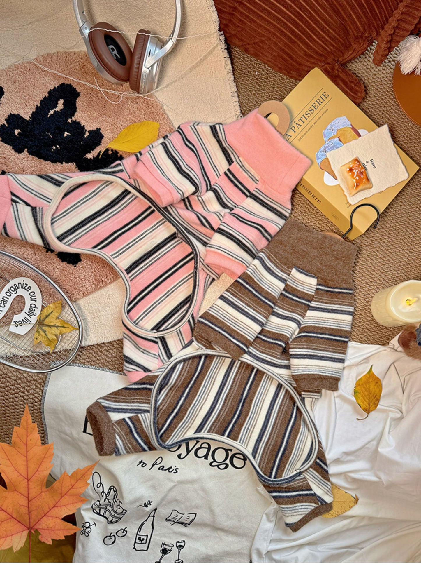 Senior Frenchie Vintage Pajamas