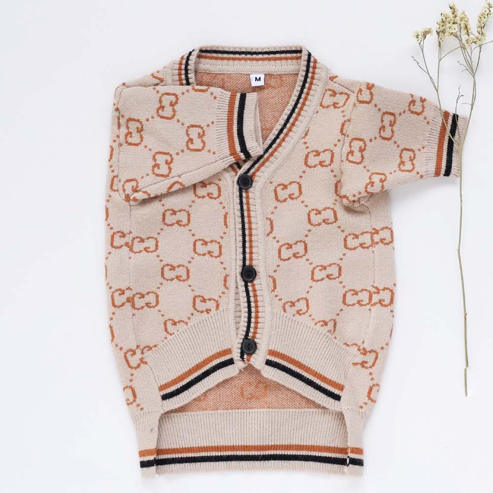 French Bulldog Beige Cardigan Sweater - Frenchiely