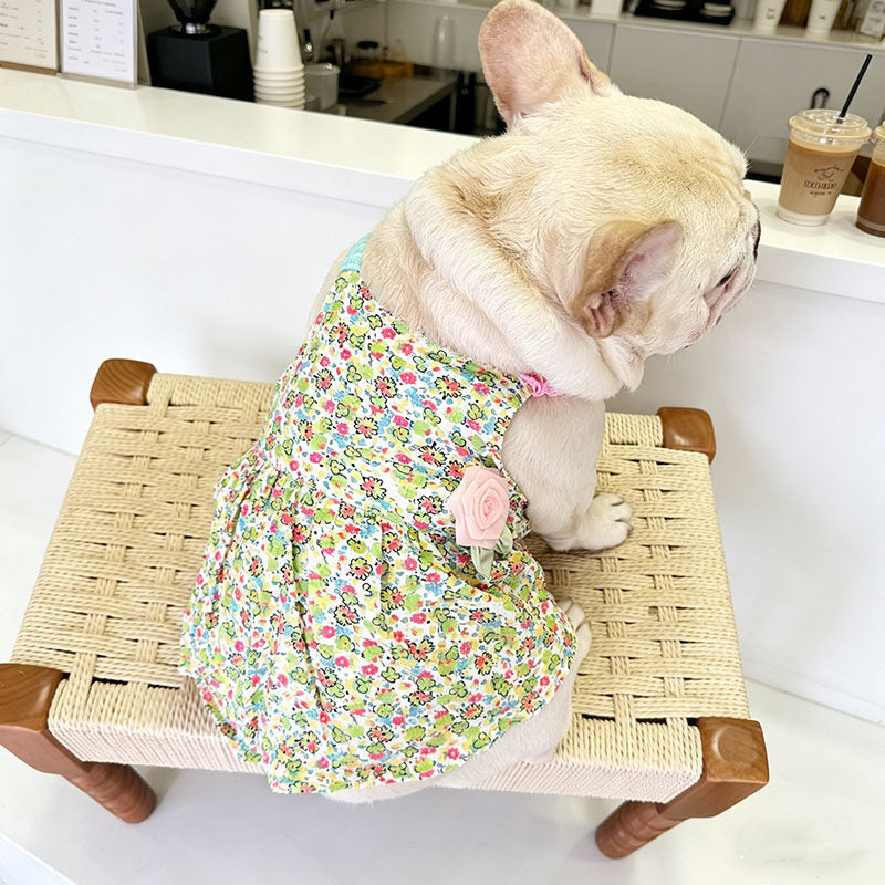 Summer Floral Dress with Pink Pin Frenchielydogflowerpinfloraldressformediumdogbreeds_3_2a58b9b8-4474-45e2-bf00-885486156432