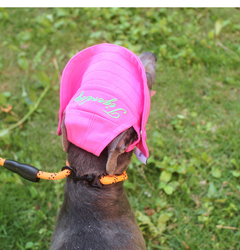 Flat Face Dog Sun Protection Hat Frenchielyflatfacefrenchbulldogsummersunscreenhat_23