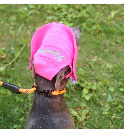 Flat Face Dog Sun Protection Hat Frenchielyflatfacefrenchbulldogsummersunscreenhat_23