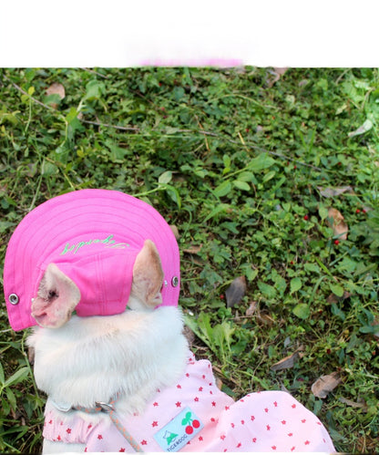 Flat Face Dog Sun Protection Hat Frenchielyflatfacefrenchbulldogsummersunscreenhat_5