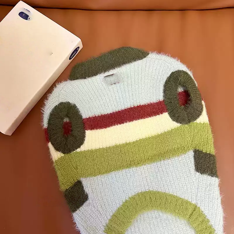 Green Stripe Sweater GreenStripeSweaterforfrenchbulldogs_8