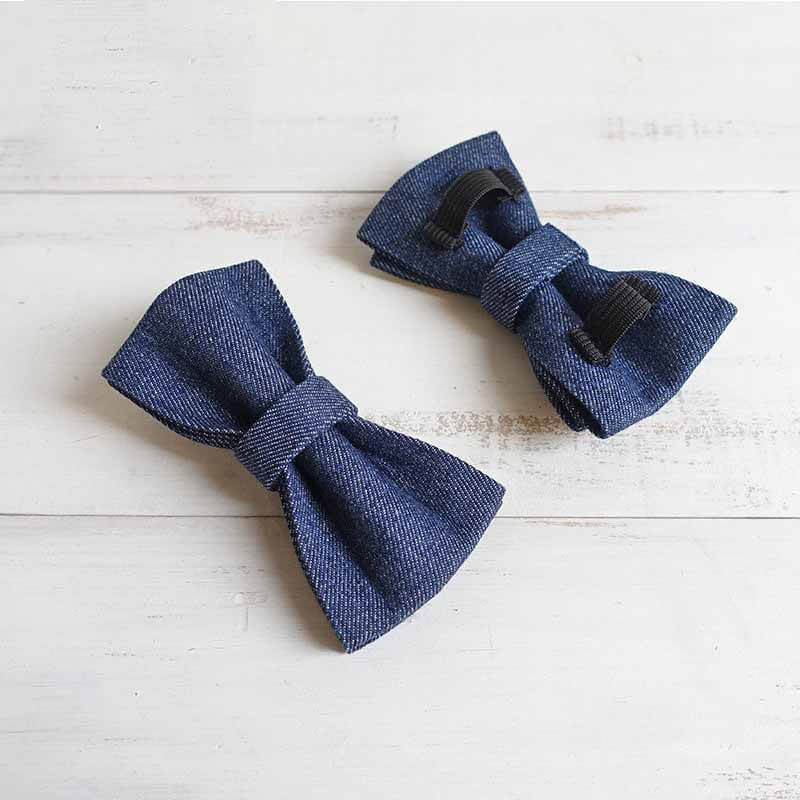 Dog Dark Blue Bow Tie - Frenchiely