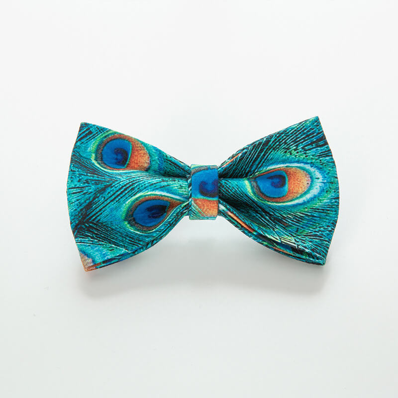Dog Peacock Bow Tie - Frenchiely