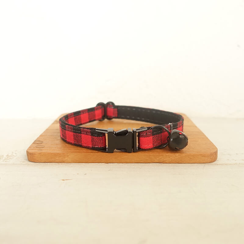 Cat Red Buffalo Collar - Frenchiely