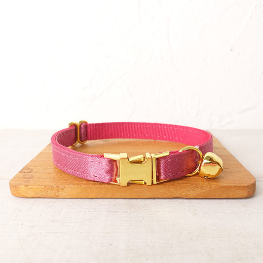 Cat Red Satin Collar - Frenchiely