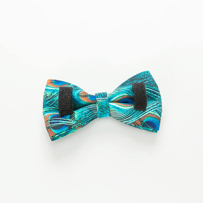 Dog Peacock Bow Tie - Frenchiely