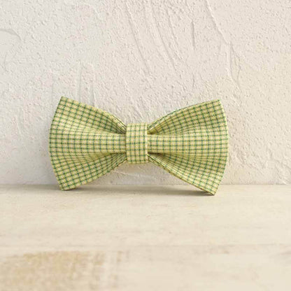 Dog Avocado Plaid Bow Tie - Frenchiely