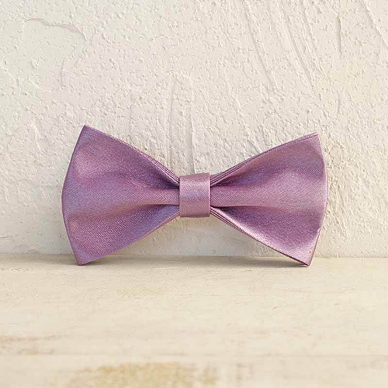 Dog Lilac Purple Satin Bow Tie - Frenchiely