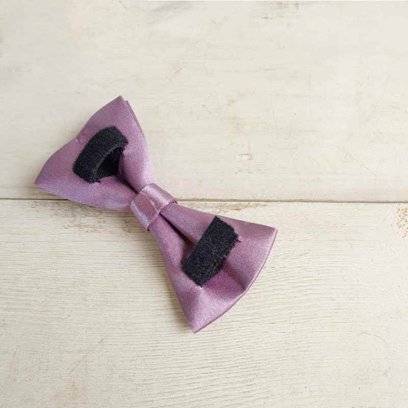 Dog Lilac Purple Satin Bow Tie