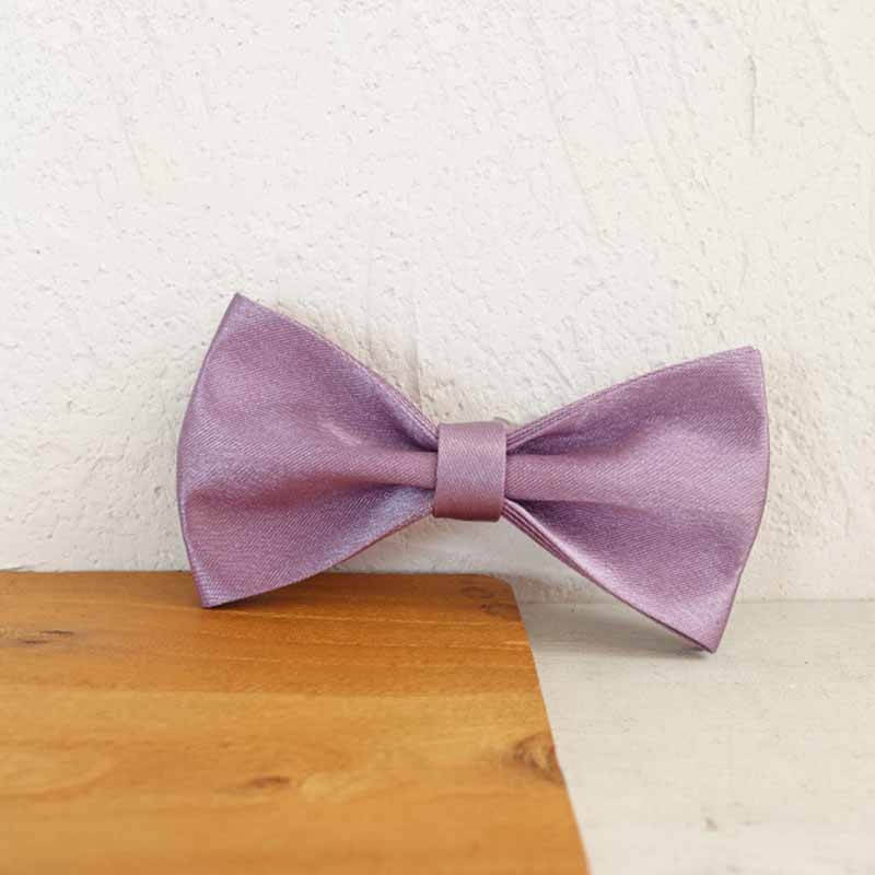 Dog Lilac Purple Satin Bow Tie