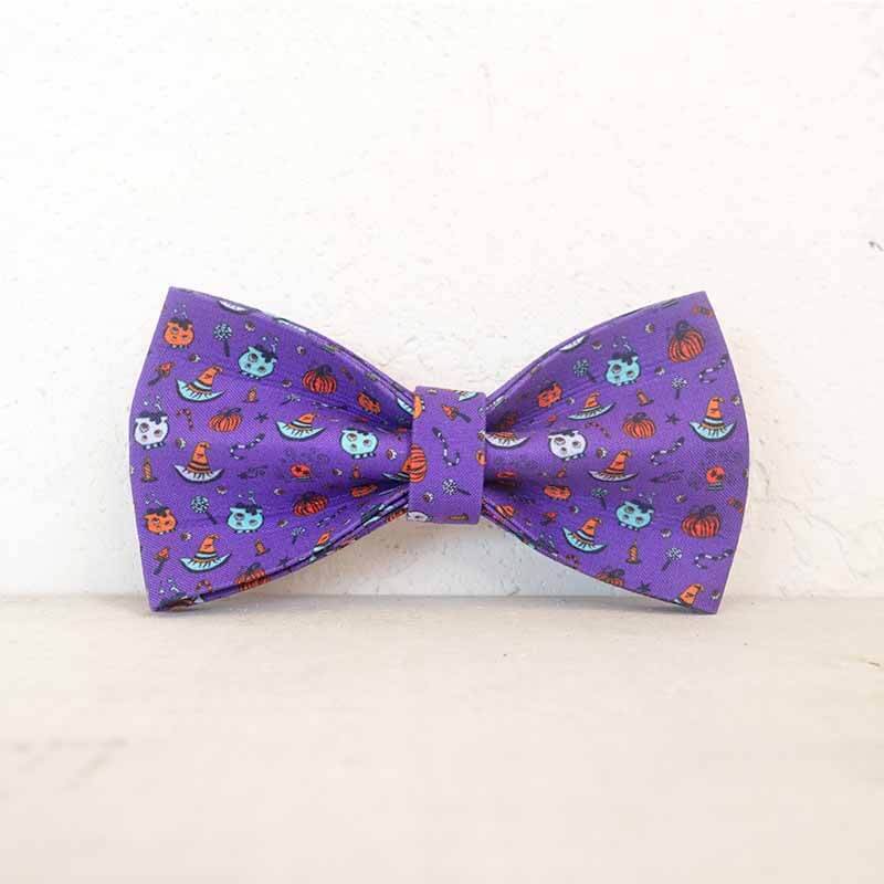 Dog Purple Halloween Bow Tie - Frenchiely
