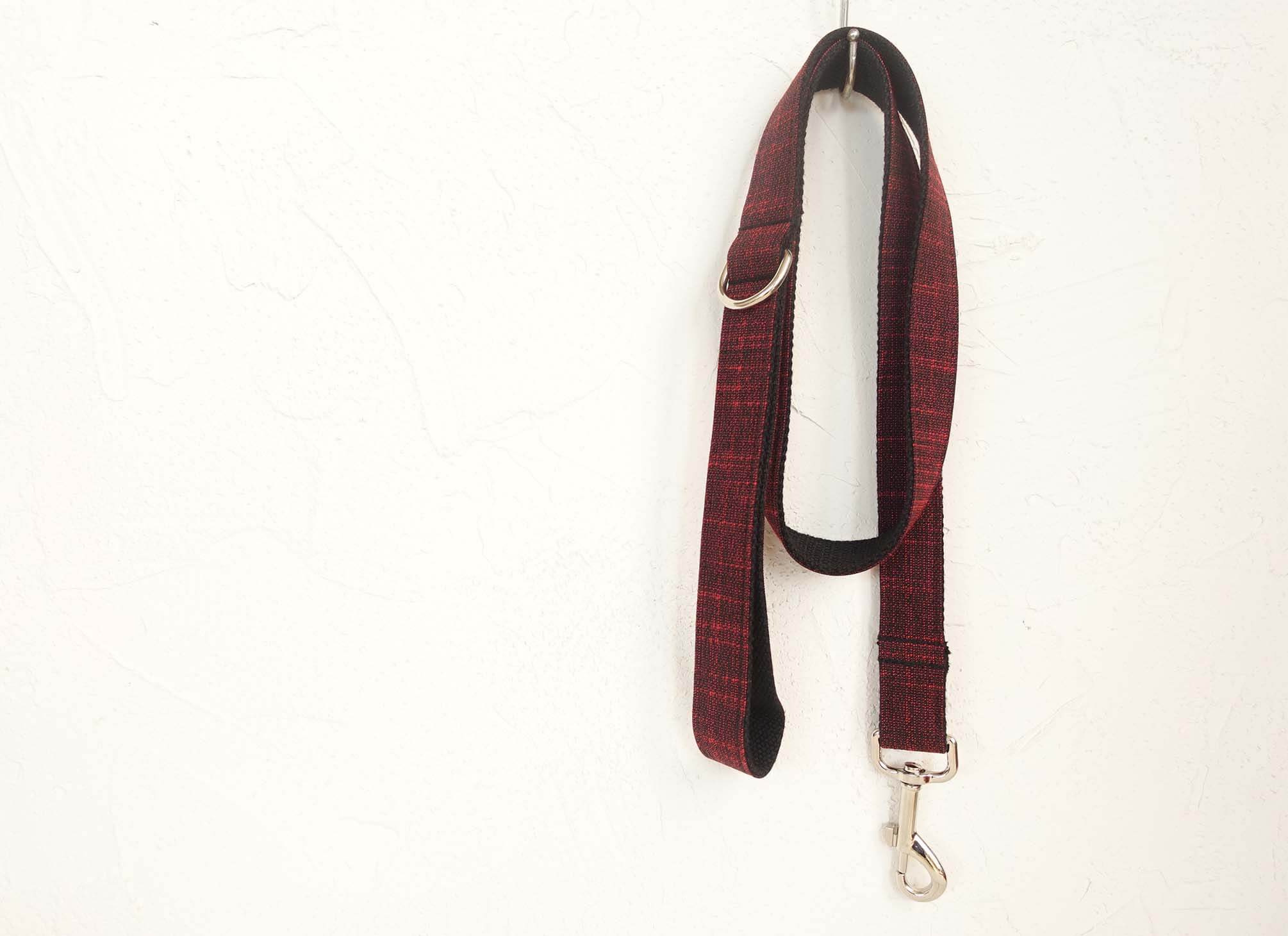 Dog Red Collar Leash Set