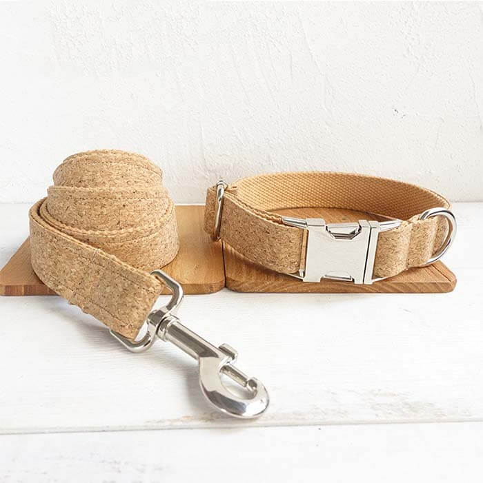 Dog Wooden Print Leash Set - Frenchiely