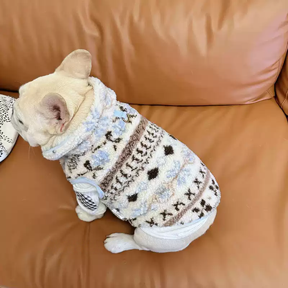 Vintage Sherpa Coat with Scarf