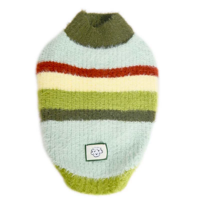 Green Stripe Sweater bluestripedsweaterformediumlargedogs_1
