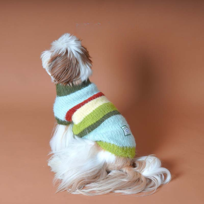 Green Stripe Sweater bluestripedsweaterformediumlargedogs_10