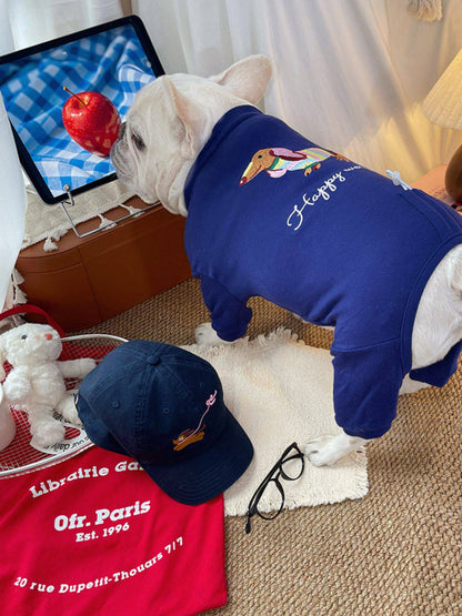 Dog Dachshund Pajamas cutedacshundpatterndogonesiejumpsuitforfrenchbulldogs_8