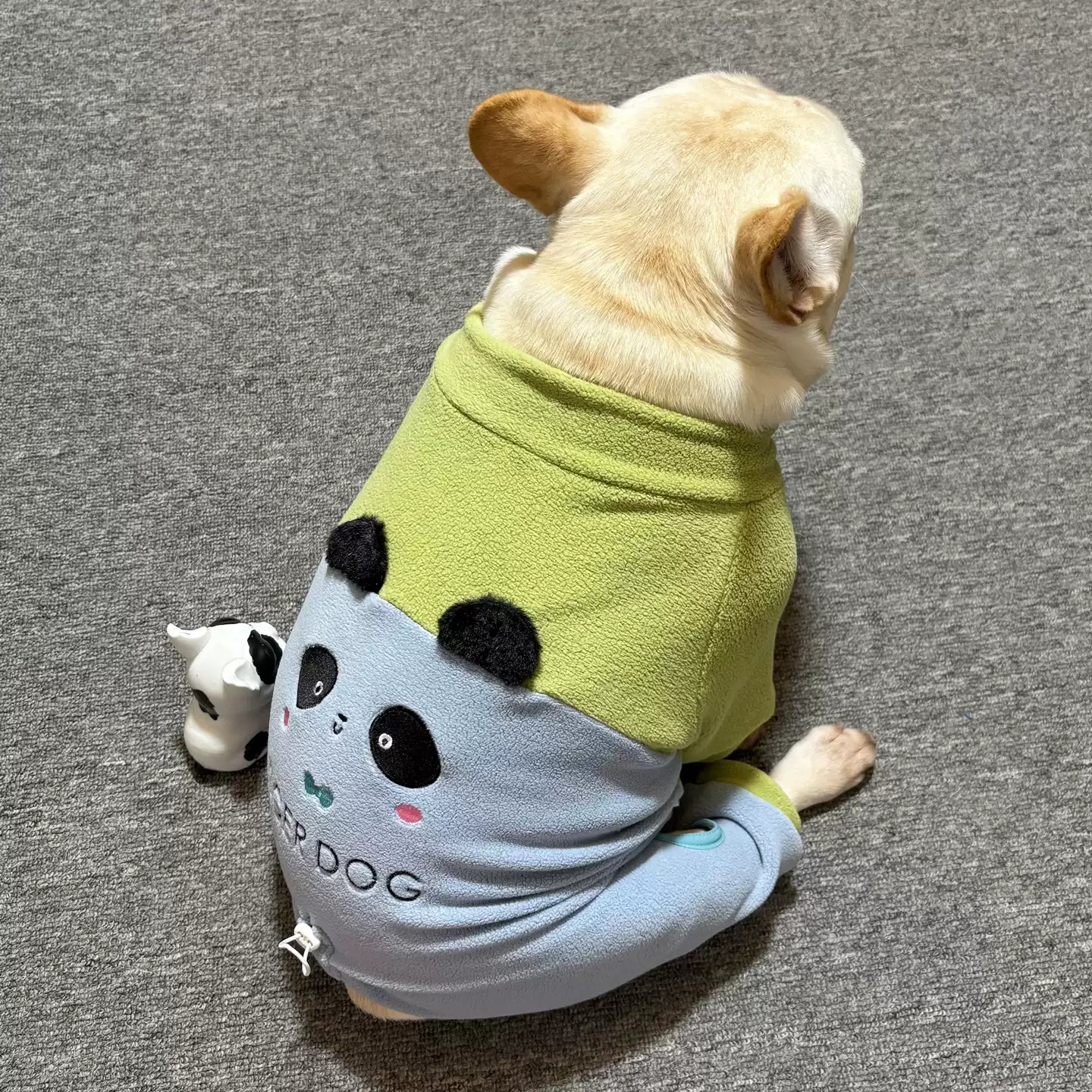 Panda PJs cutegreenpandajumpsuitpajamasformediumdogsbyFrenchiely_1