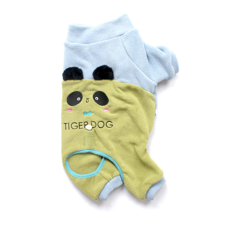 Panda PJs Green cutegreenpandajumpsuitpajamasformediumdogsbyFrenchiely_10