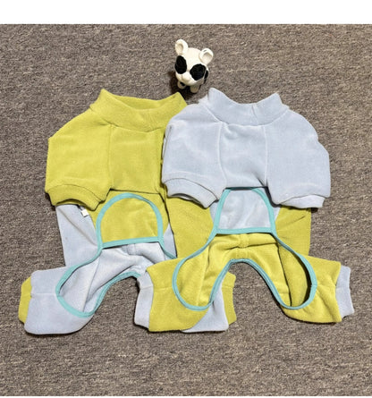 Panda PJs cutegreenpandajumpsuitpajamasformediumdogsbyFrenchiely_7