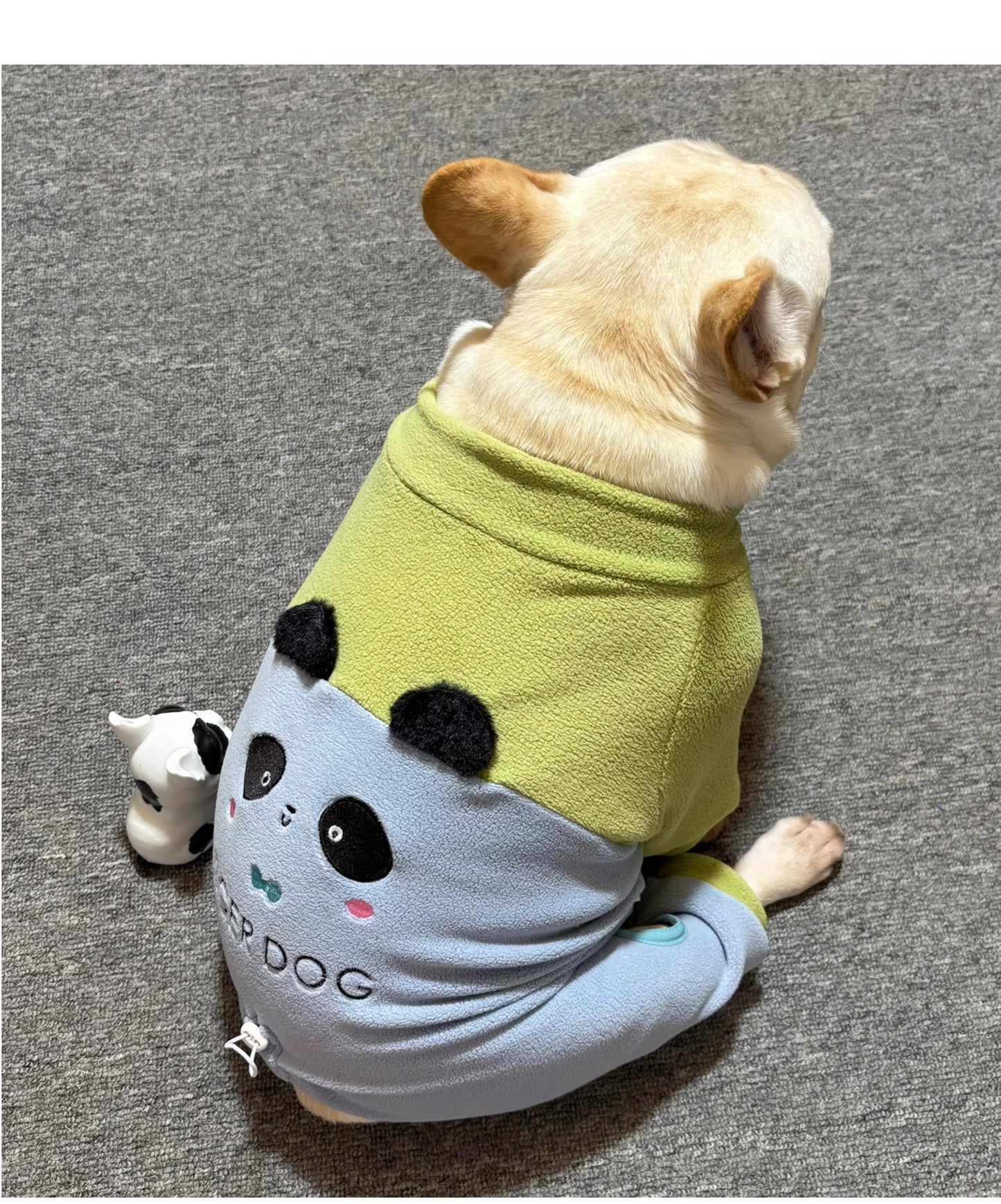 Panda PJs cutegreenpandajumpsuitpajamasformediumdogsbyFrenchiely_8