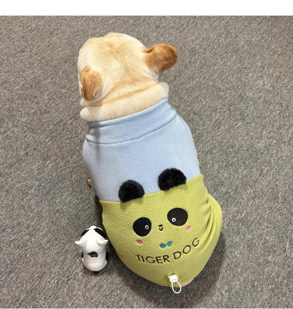 Panda PJs cutegreenpandajumpsuitpajamasformediumdogsbyFrenchiely_9