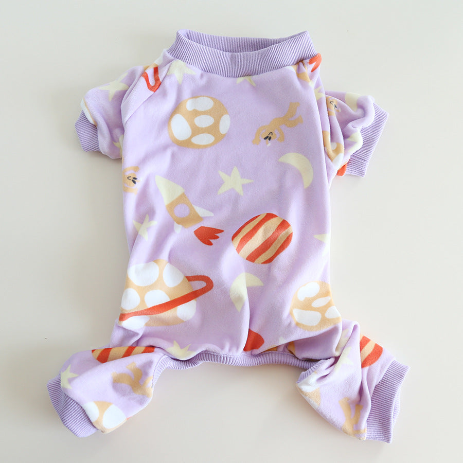 Dog Christmas Onesie PJs Violet Mushroom dogChristmasonesiejumpsuitformediumdogbreeds_13