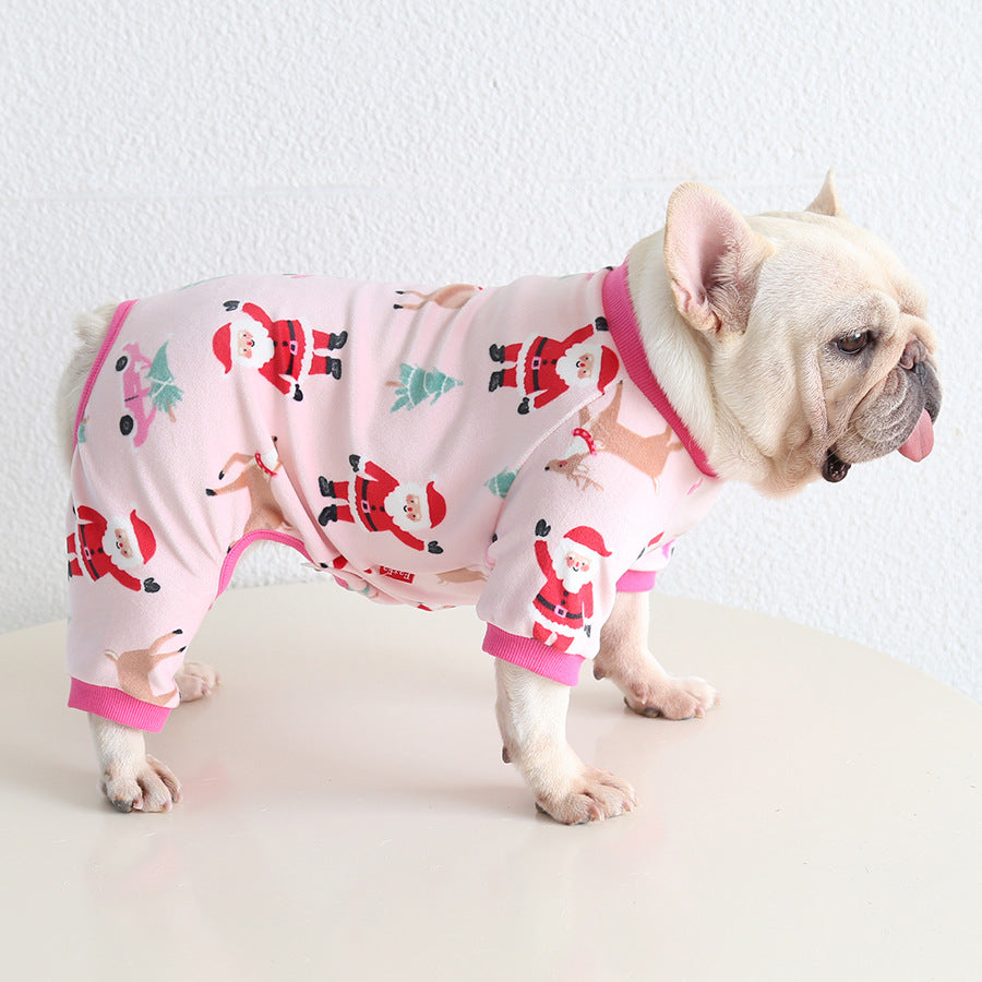 Dog Christmas Onesie PJs dogChristmasonesiejumpsuitformediumdogbreeds_4