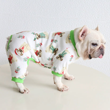 Dog Christmas Onesie PJs dogChristmasonesiejumpsuitformediumdogbreeds_6