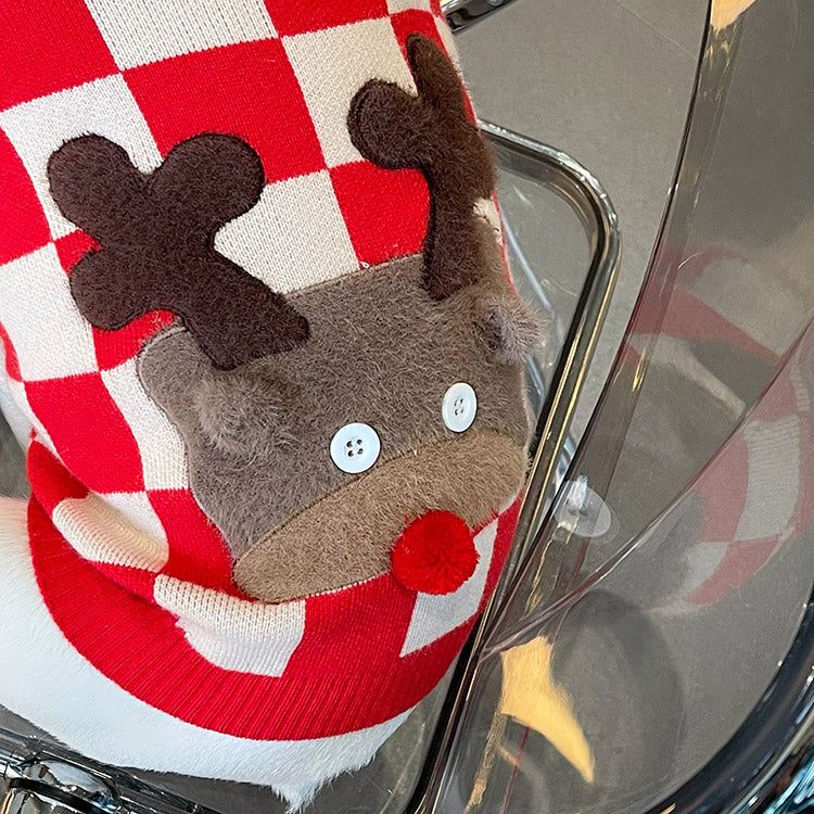 Dog Christmas Reindeer Sweater - Frenchiely