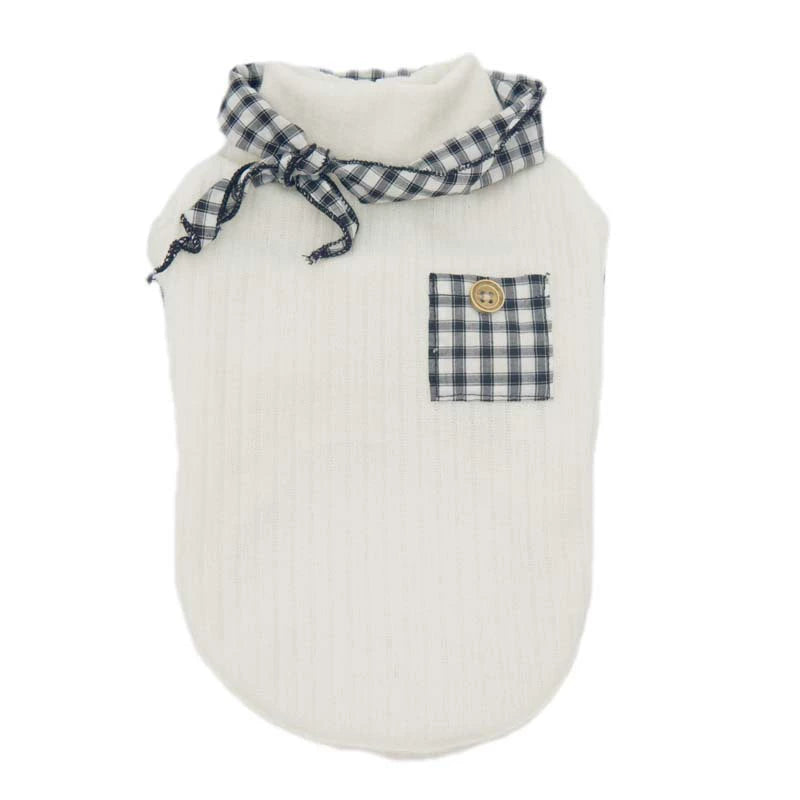 Houndstooth Scarf Sweater dogHoundstoothPatternSweaterforchunkyfrenchbulldogs_1