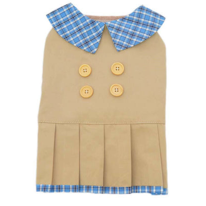 Khaki Pleated Shirt dogKhaiPleatedShirtsweaterforsmallmediumdogsbyFrenchiely_1