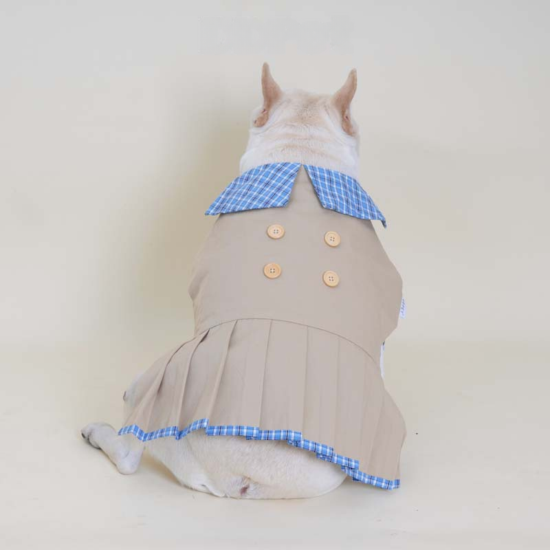 Khaki Pleated Shirt dogKhaiPleatedShirtsweaterforsmallmediumdogsbyFrenchiely_2