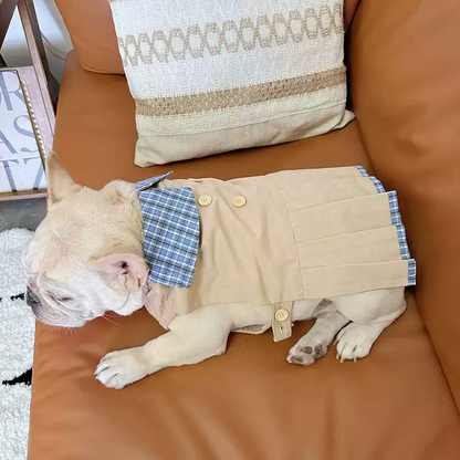 Khaki Pleated Shirt dogKhakiPleatedShirt_4