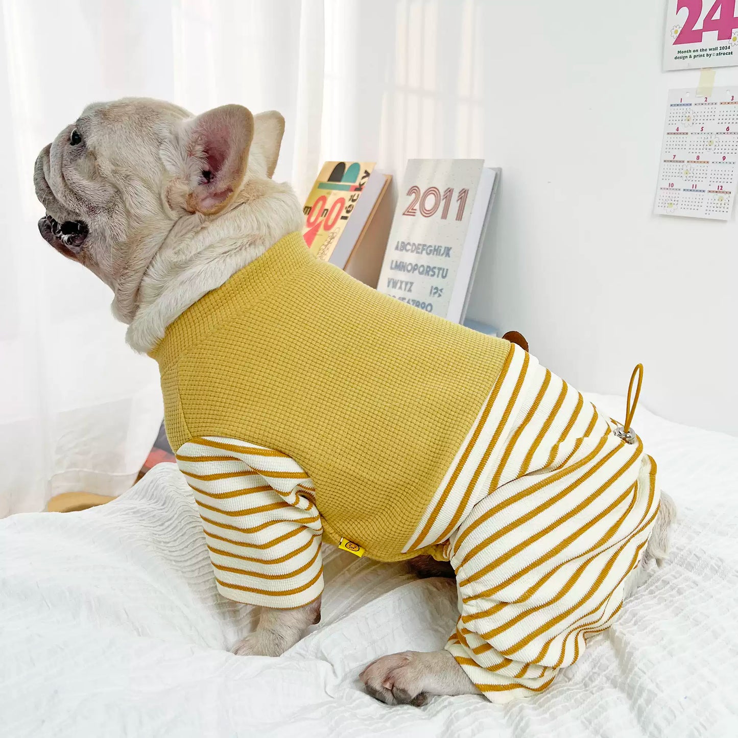 Stripe Onesie PJs dogStripeOnesiePJsformediumdogbreedsbyFrenchiely_2