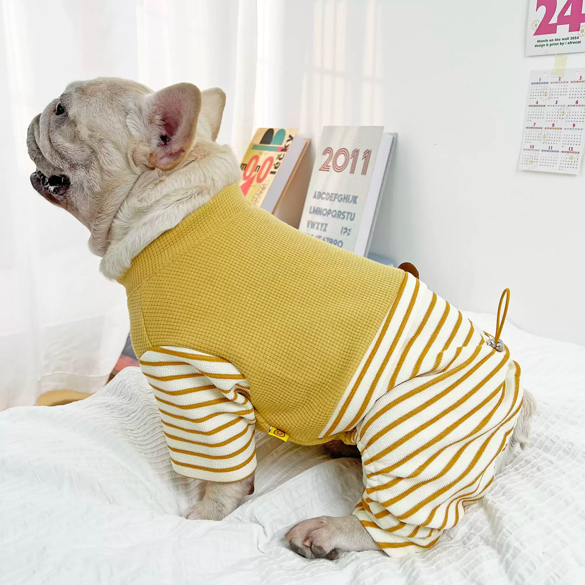 Stripe Onesie PJs dogStripeOnesiePJsformediumdogbreedsbyFrenchiely_2