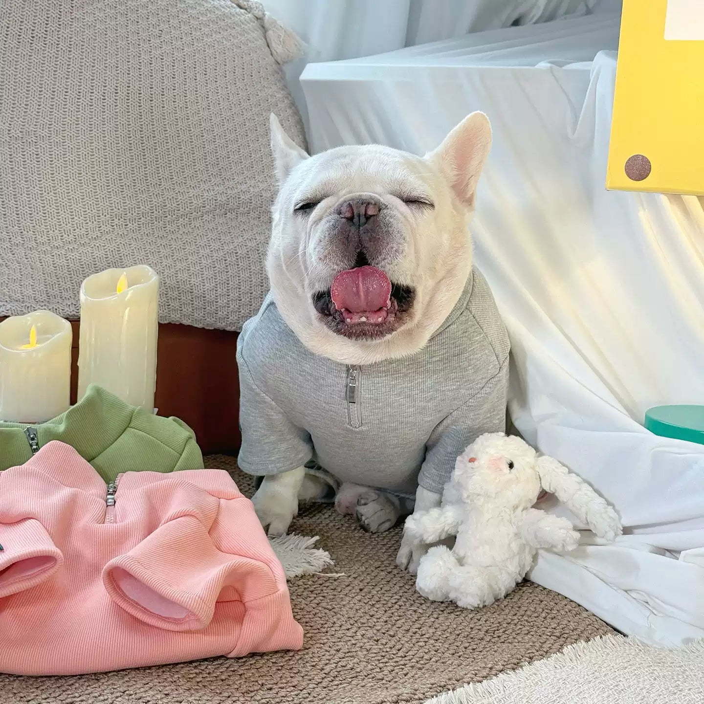 Zipper Up Fleece Lined PJs