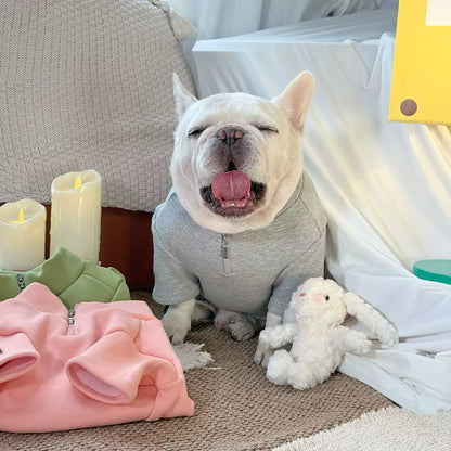 Zipper Up Fleece Lined PJs