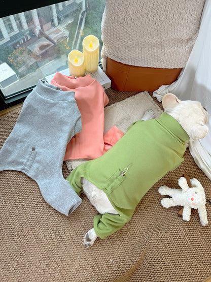 Zipper Up Fleece Lined PJs