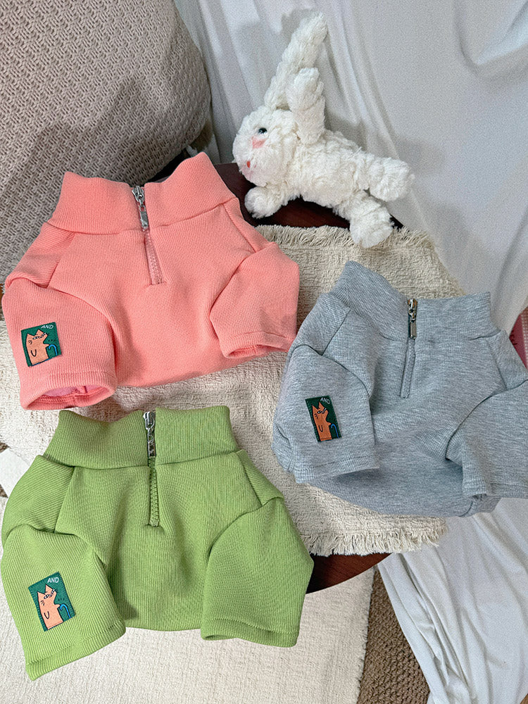 Zipper Up Fleece Lined PJs