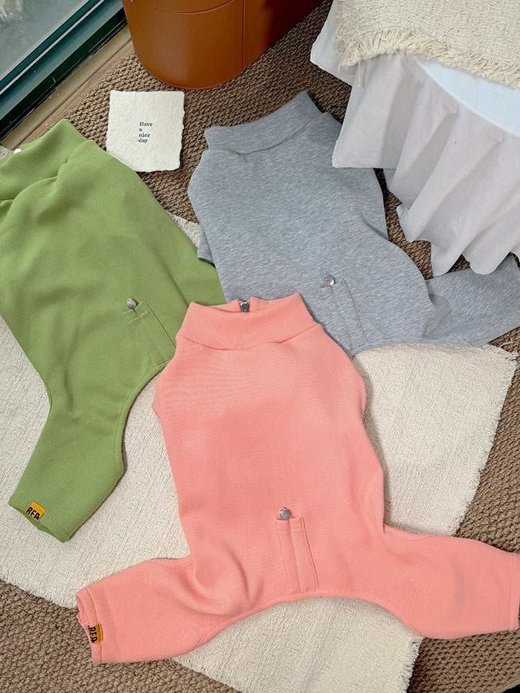 Zipper Up Fleece Lined PJs