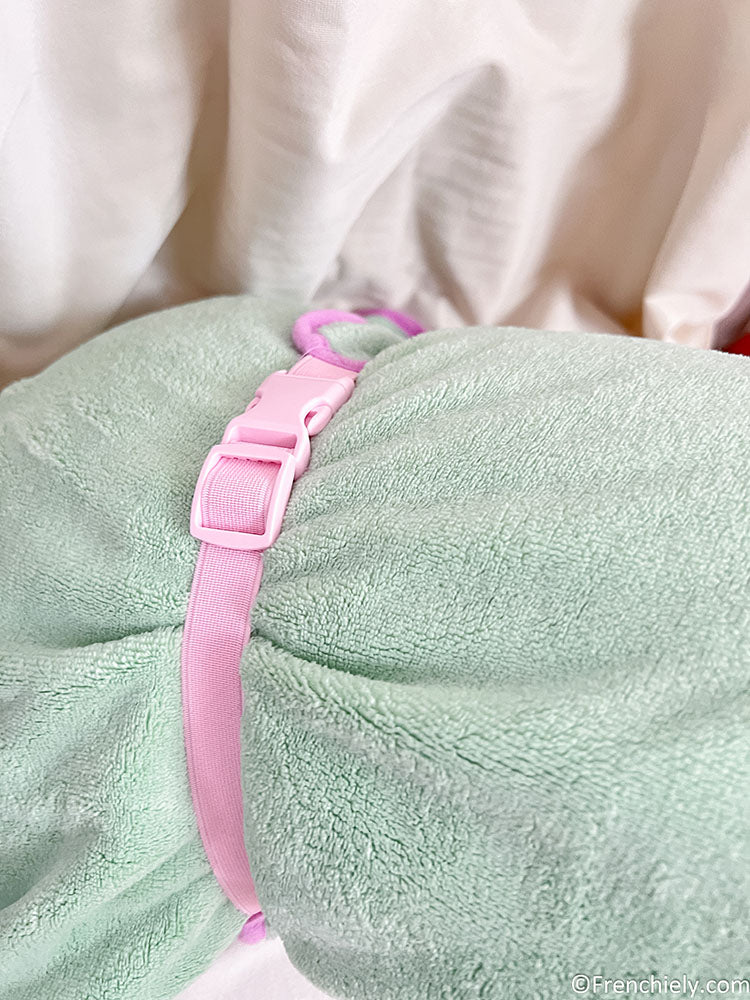 Adjustable Hooded Dog Bath Towel for small medium dogs by Frenchiely 